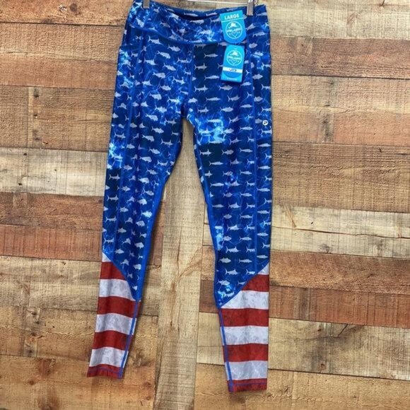 Pelagic Fiji Legging Americamo Fishing Leggings NWT Large - Picture 3 of 8